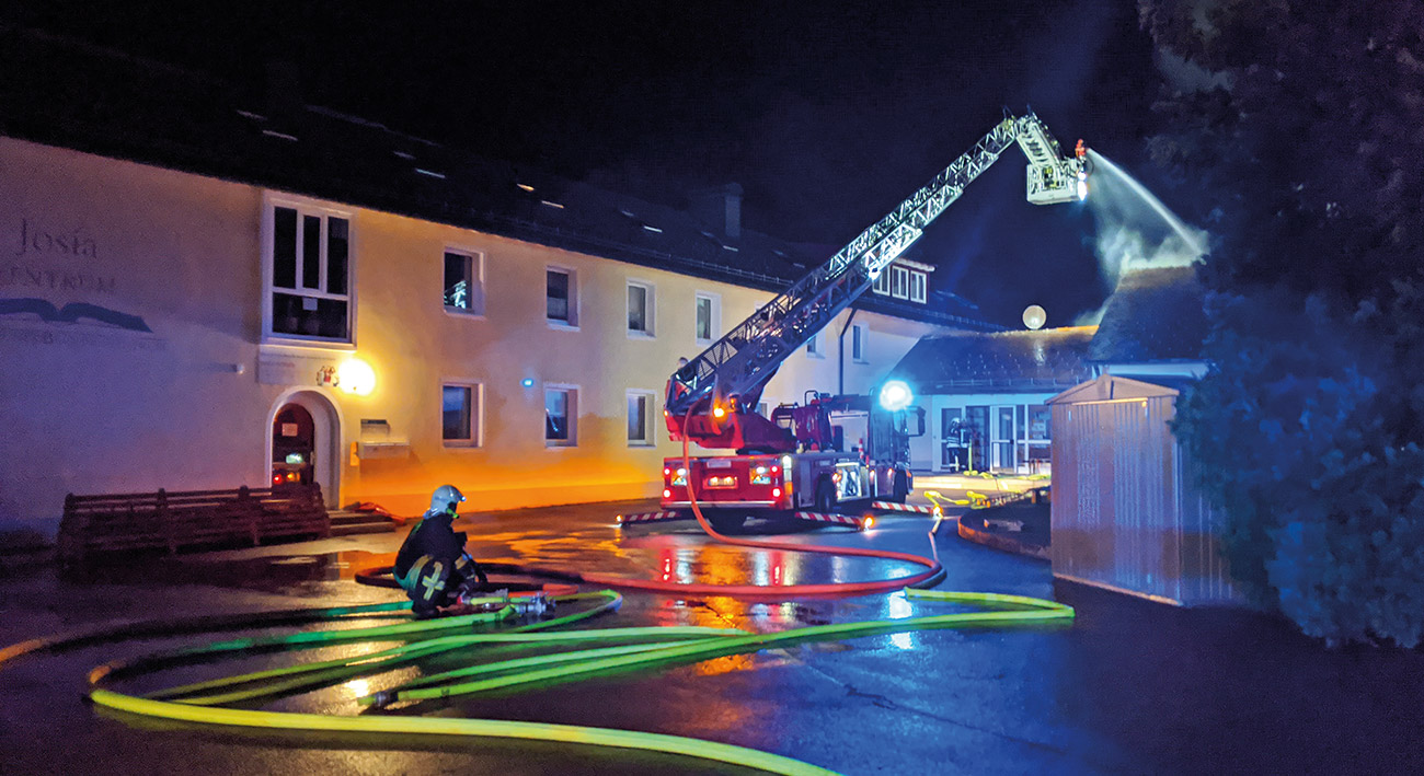 Feuer im Josia-Zentrum